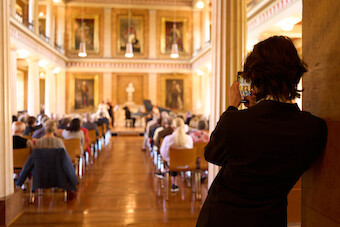 Stiftungskonzert 2022 „Der brauchbare Virtuose“ in der Aula der Universität © Frank Stefan Kimmel